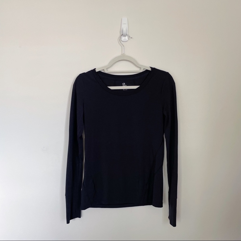 GapFit Crewneck Running Top (Black), Size S